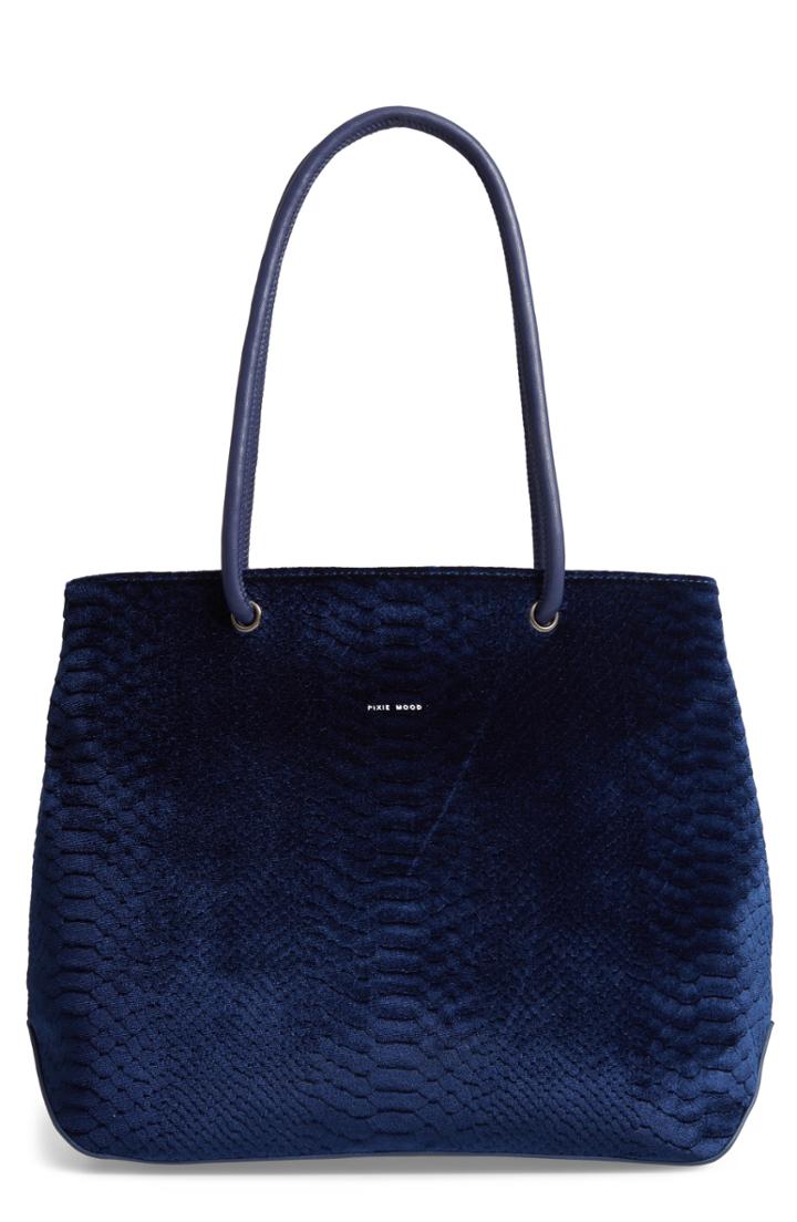 Pixie Mood Glen Faux Leather Tote - Blue