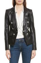 Women's Veronica Beard Cooke Leather Jacket
