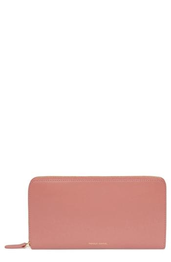 Women's Mansur Gavriel Leather Continental Wallet - Pink