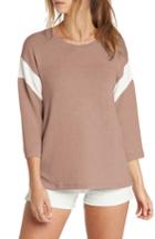 Women's Billabong Kicking Game Sweatshirt - Pink