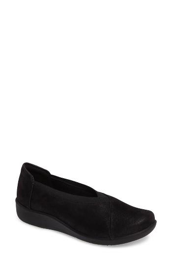 Women's Clarks Sillian Holly Flat .5 N - Black