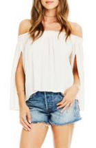 Women's Astr The Label Annabelle Off The Shoulder Blouse - White