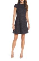 Women's Vince Camuto Boucle Fit & Flare Dress - Blue