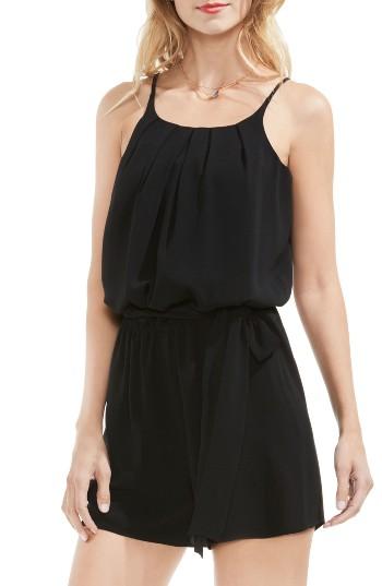 Women's Vince Camuto Crepe Romper - Black