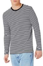 Men's Topman Slim Fit Stripe Long Sleeve T-shirt