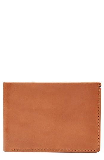 Men's Jack Mason Core Slim Bifold Leather Wallet - Brown