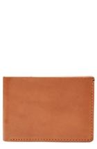 Men's Jack Mason Core Slim Bifold Leather Wallet - Brown