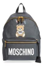 Moschino X Playboy Large Bunny Bear Woven Backpack - Black