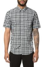 Men's Good Man Brand Trim Fit Check Sport Shirt - Black