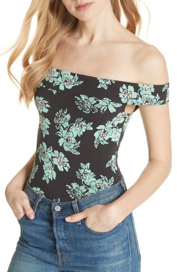 Women's Free People So Much Off The Shoulder Bodysuit - Black