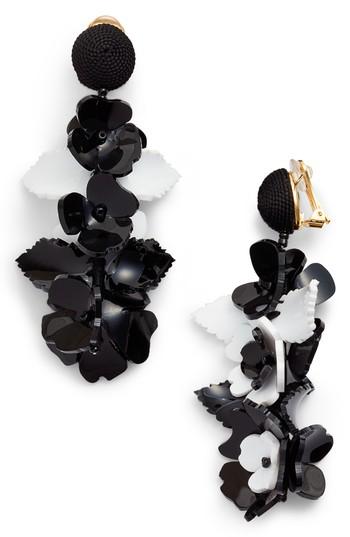 Women's Oscar De La Renta Climbing Flower Drop Earrings