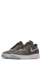Women's Nike Air Force 1 Flyknit Low Sneaker .5 M - Grey