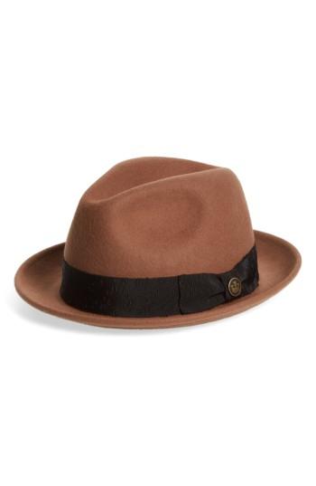 Men's Goorin Brothers Mr. Driver Wool Fedora - Brown