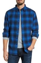Men's Pendleton Lister Ombre Plaid Sport Shirt - Blue