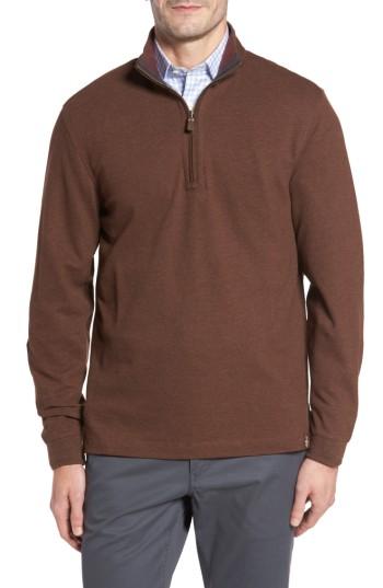 Men's Thaddeus Clifton Quarter Zip Pullover - Metallic