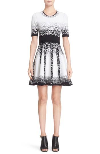 Women's Yigal Azrouel Ombre Jacquard Fit & Flare Dress