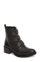 Women's Jeffrey Campbell Todd Buckle Strap Bootie M - Black