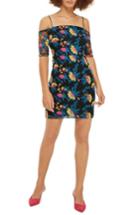 Women's Topshop Embroidered Off The Shoulder Body-con Dress Us (fits Like 2-4) - Black