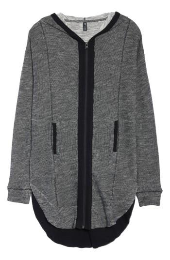 Women's Onzie Yoga Spa Long Hoodie, Size - Grey