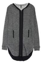 Women's Onzie Yoga Spa Long Hoodie, Size - Grey