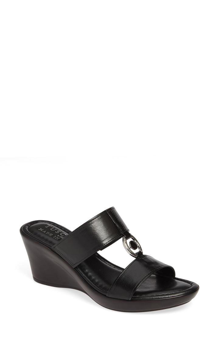 Women's Tuscany By Easy Street Calla Slide Sandal N - Black
