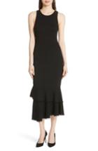 Women's Theory Nilimary Prosecco Midi Dress, Size - Black