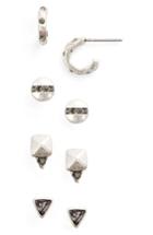 Women's Treasure & Bond Pack Of 4 Stud Earrings