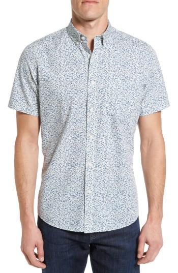 Men's Nordstrom Men's Shop Slim Fit Floral Print Sport Shirt