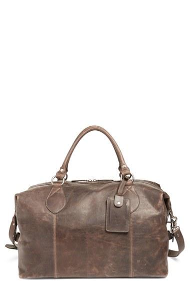 Men's Frye 'logan' Leather Overnight Bag - Brown (online Only)