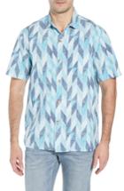 Men's Tommy Bahama Geo Celeste Sport Shirt - Blue