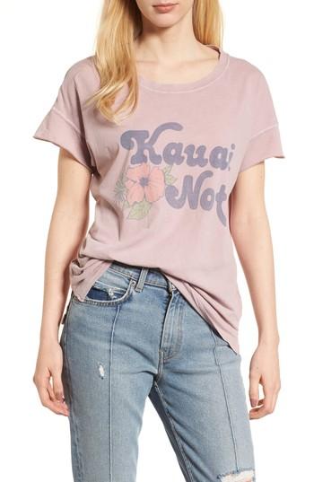 Women's Junk Food Kauai Not Tee - Red