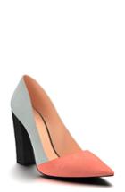 Women's Shoes Of Prey Block Heel Pump B - Grey