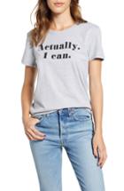 Women's Prince Peter Actually I Can Graphic Tee - Grey