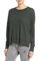 Women's Bp. Drop Shoulder Pullover Sweater, Size - Green