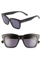 Women's Marc Jacobs 52mm Square Sunglasses - Black Glitter/ Gray Blue