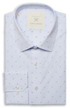 Men's Strong Suit By Ilaria Urbinati Edmond Slim Fit Dobby Dress Shirt .5r - Blue