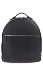 Men's Salvatore Ferragamo 'revival' Leather Backpack - Black