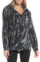 Women's Zella Aura Print Water Resistant Anorak - Green