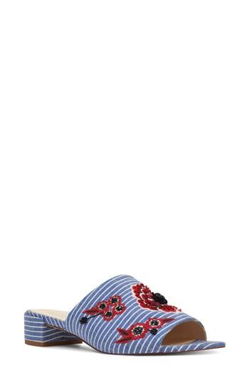 Women's Nine West Raissa Slide Sandal M - Blue