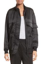 Women's Atm Anthony Thomas Melillo Satin Bomber Jacket