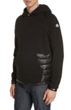 Men's Moncler Maglia Quilted & Knit Hoodie - Black
