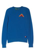 Women's Aviator Nation Mountain Stripe Crewneck Sweatshirt - Blue