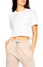 Women's The Upside Peace Cropped Tee - White