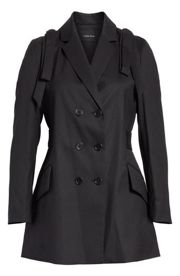 Women's Simone Rocha Bow Shoulder Stretch Wool Jacket