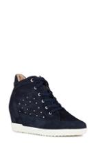 Women's Geox Carum Wedge Sneaker Us / 35eu - Blue