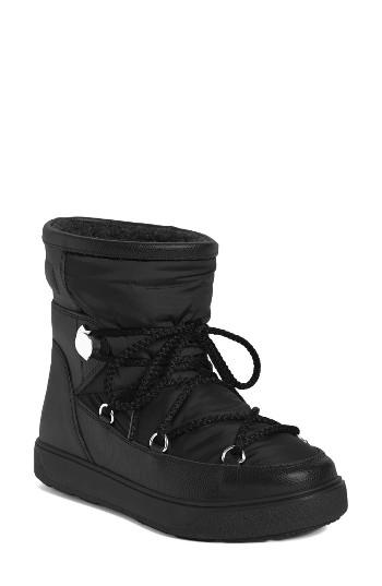 Women's Moncler New Fanny Stivale Short Moon Boots Eu - Black