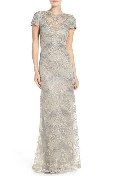 Women's Tadashi Shoji Embroidered Gown