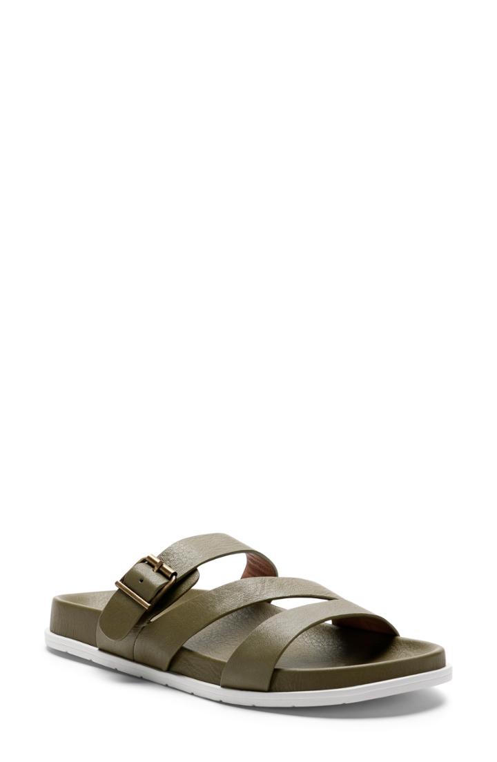 Women's Blondo Selma Waterproof Slide Sandal M - Green