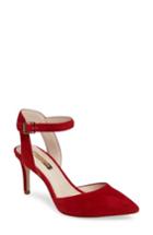 Women's Louise Et Cie Kota Ankle Strap Pump .5 M - Red