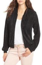 Women's Love, Fire Pleated Bomber Jacket